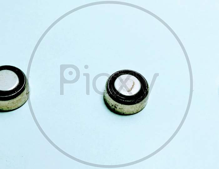 Micro Battery On White Background