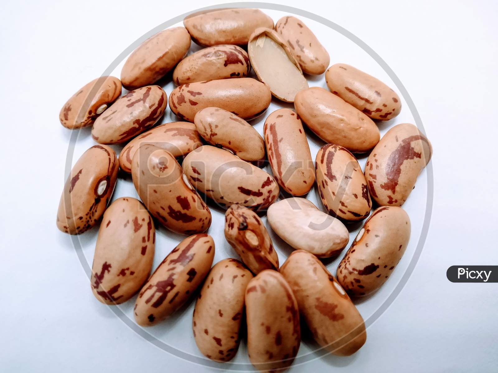 Kidney Beans Over an Isolated White Background