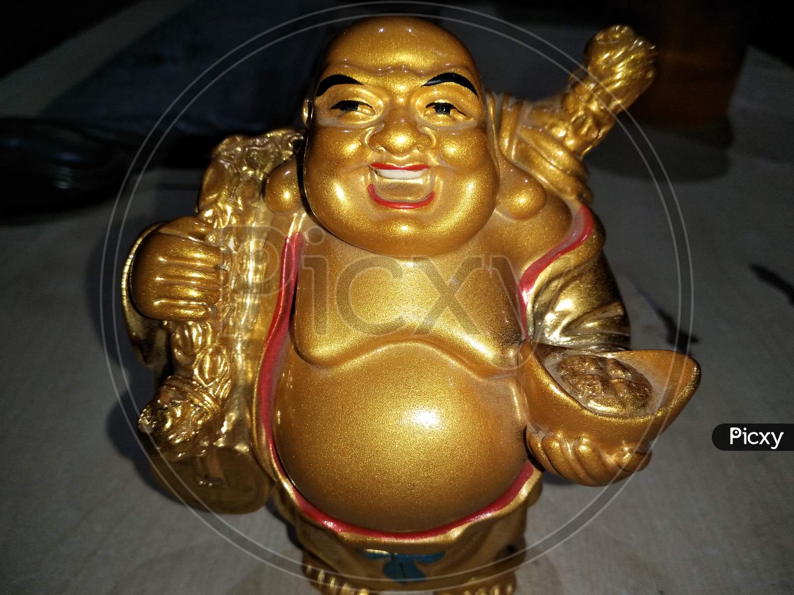 Laughing Buddha Idol Closeup