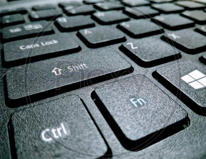 Laptop Keyboard Closeup