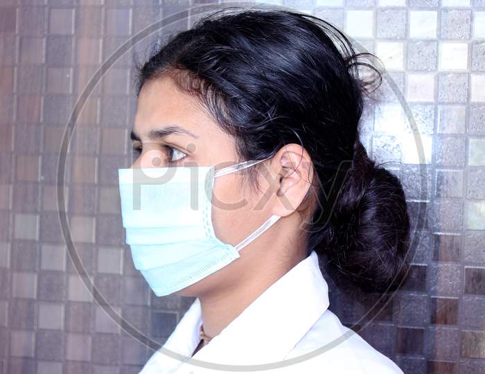 Protective Mask on face