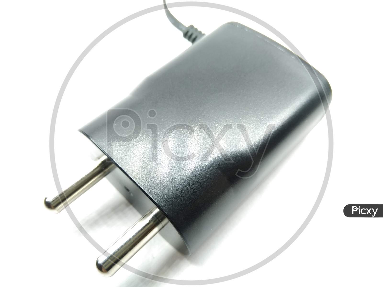 Mobile Phone Or Cell Phone Charger Over an isolated White Background