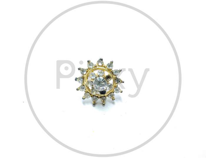 Diamond Gem Pendent On an isolated White  Background