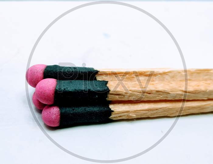 A picture of matchsticks