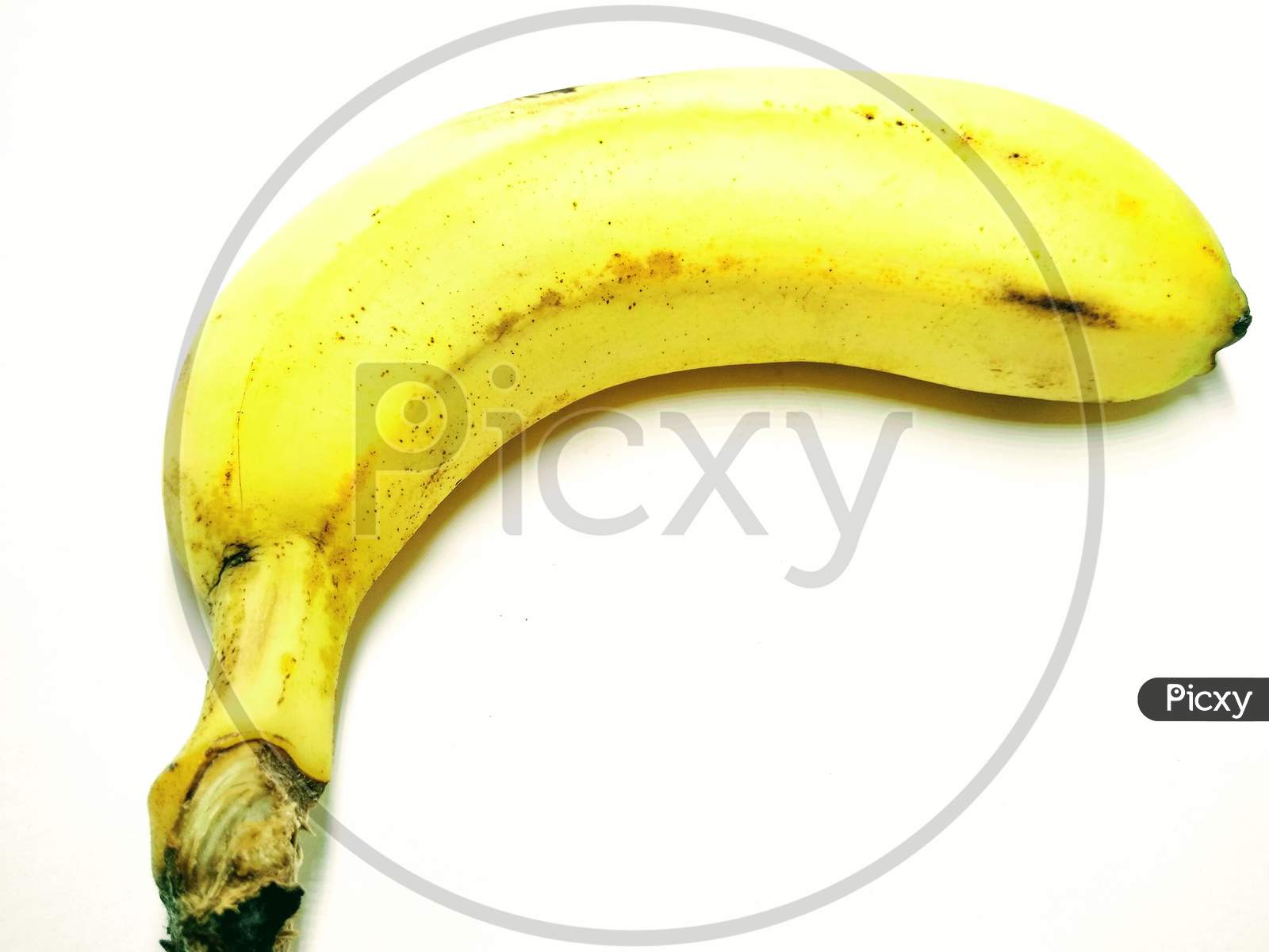 Banana  Fruit Over  an Isolated White Background