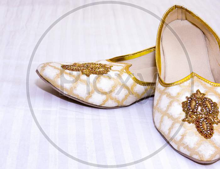 Indian Groom'S Wedding Khussa Shoes
