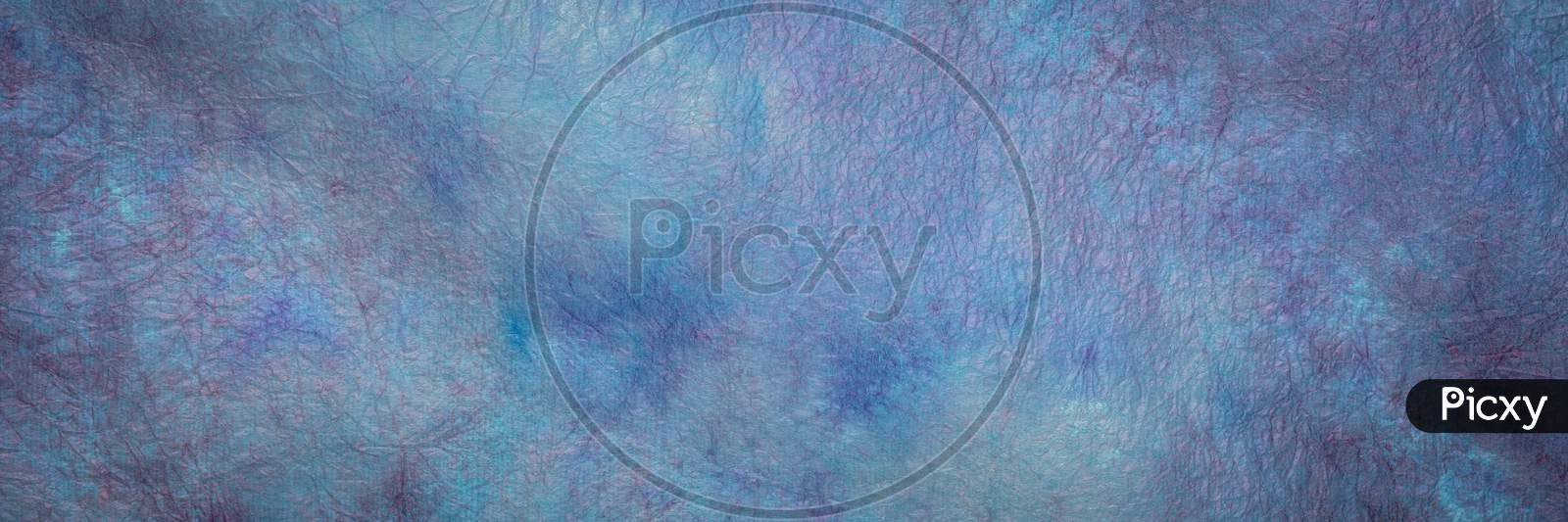 Background Of Purple And Blue Marbled Momi Paper, Panoramic Banner