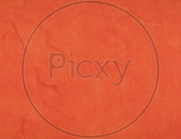 Background Of Red And Orange Textured Handmade Mulberry Paper, Panoramic Web Banner