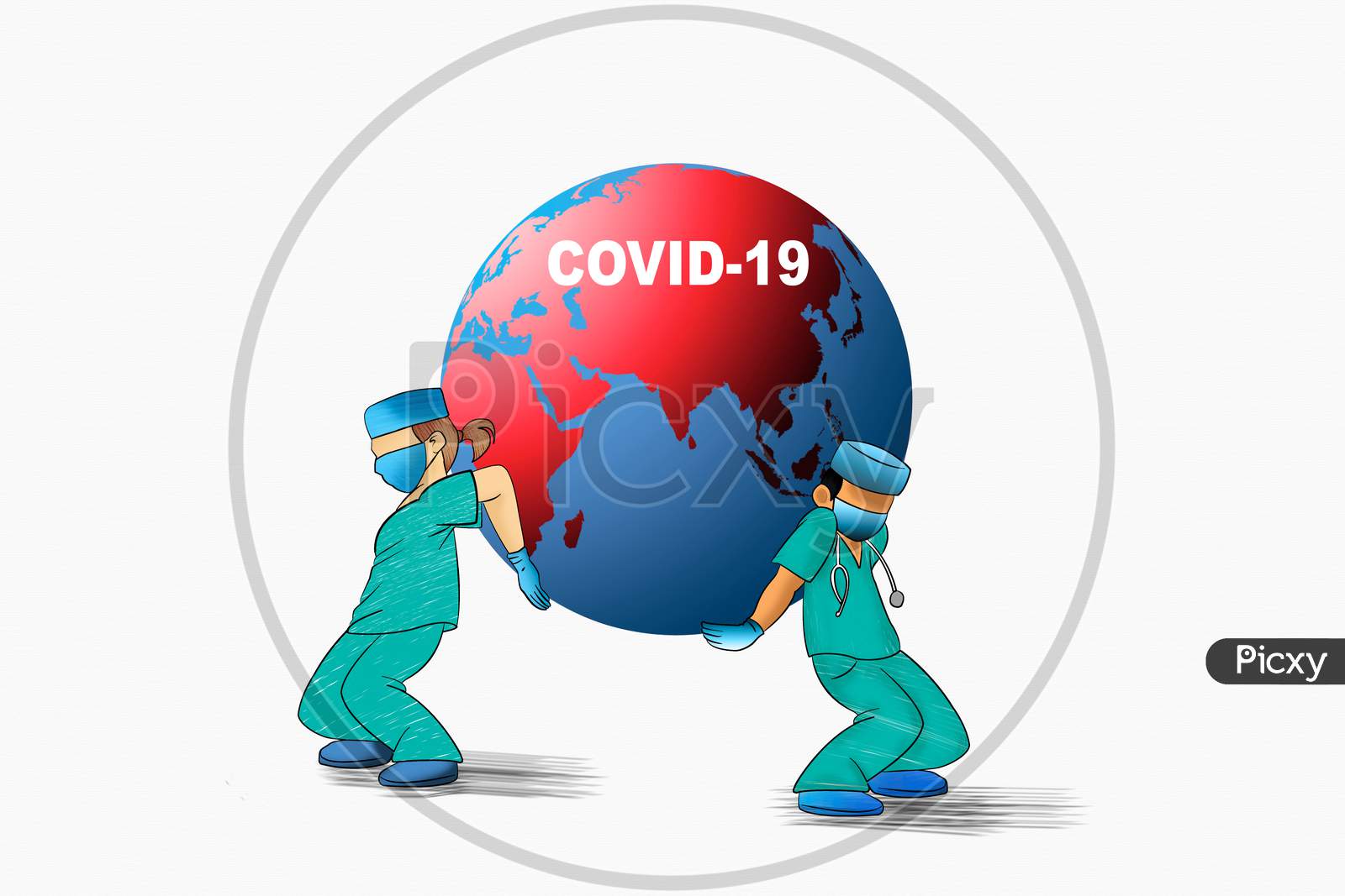 concept of COVID-10
