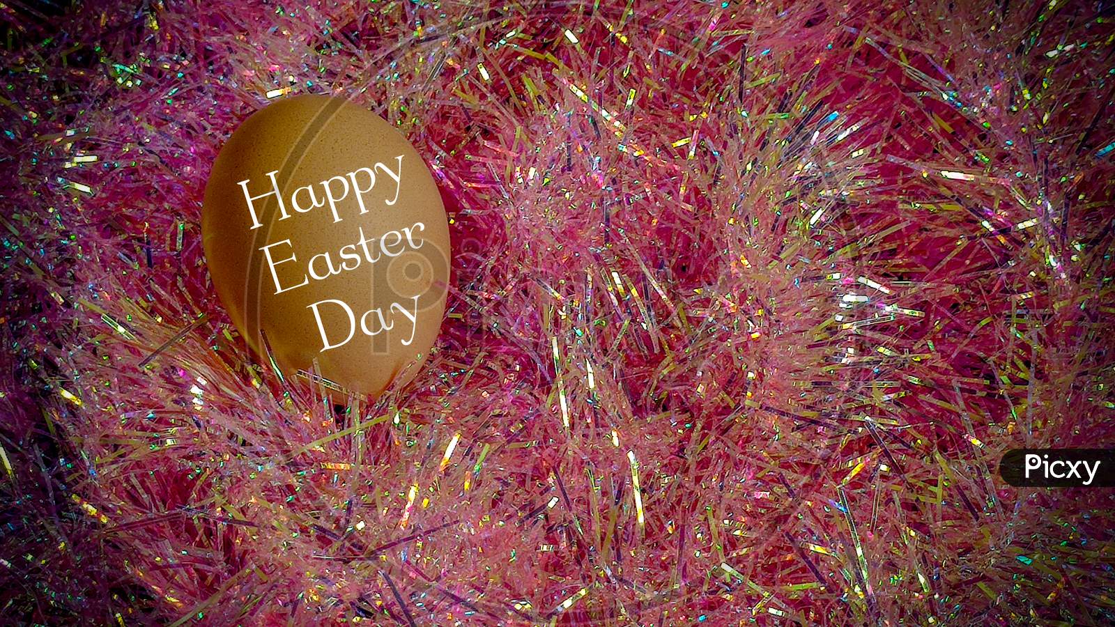 Happy Easter Day Greetings On a Egg