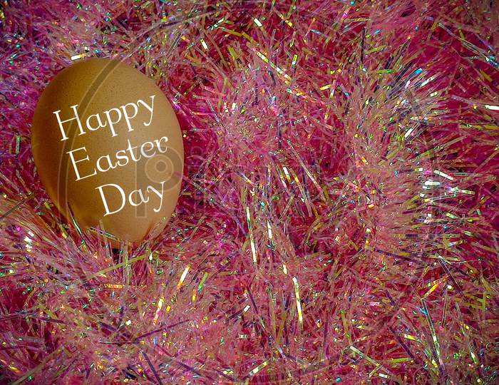 Happy Easter Day Greetings On a Egg