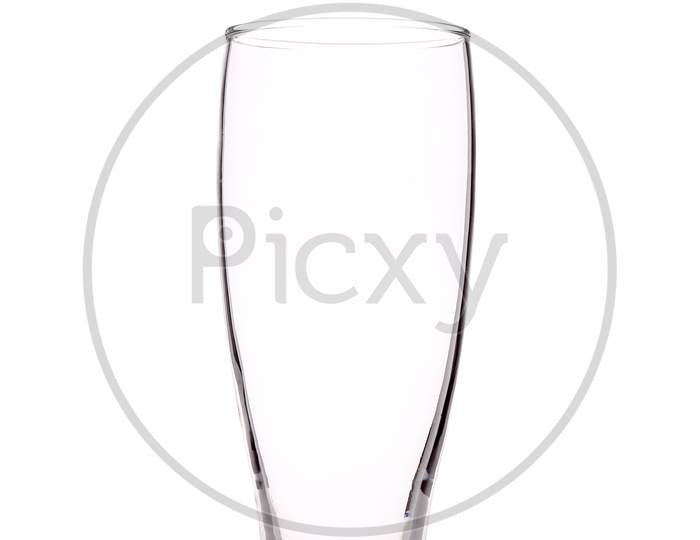 Close Up Of Glass. Isolated On A White Background.