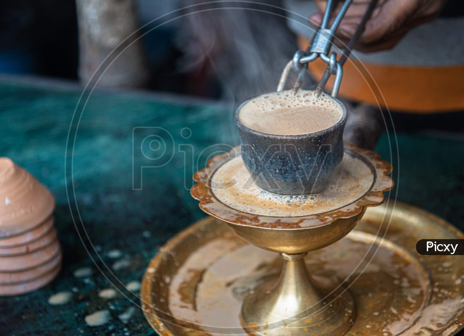 Milk tea/Tandoori Chai.