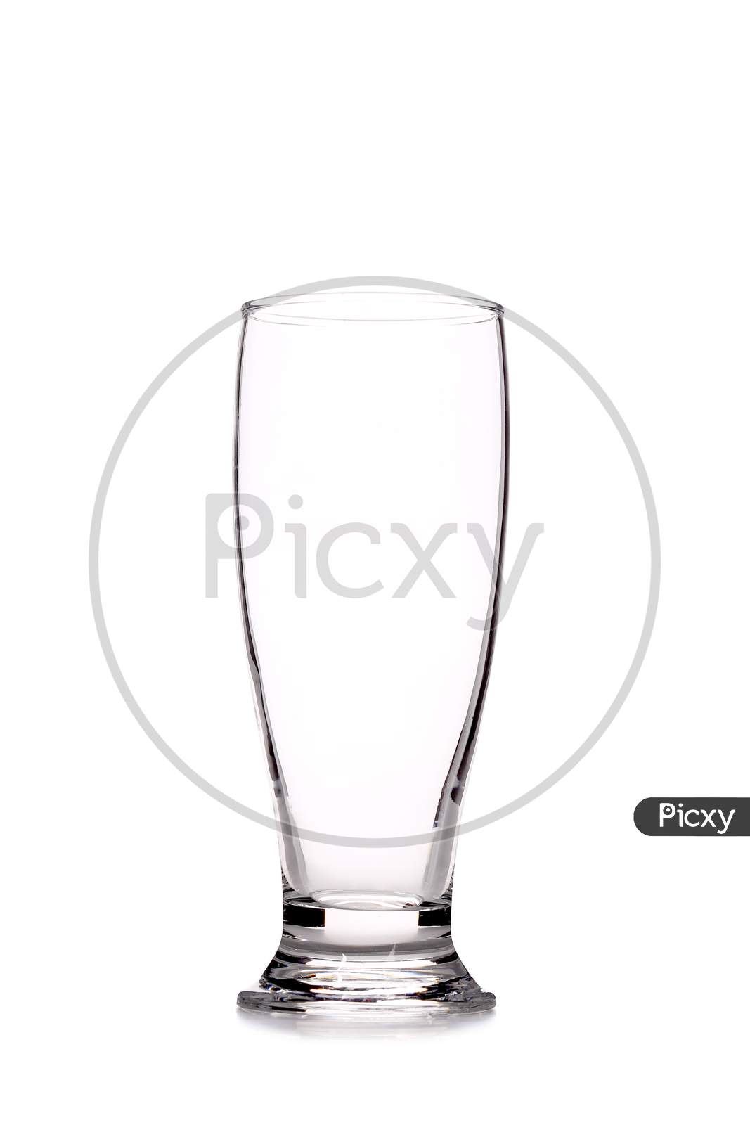Close Up Of Glass. Isolated On A White Background.