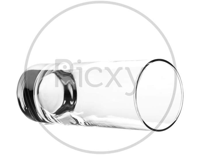 Empty Glass.  Isolated On A White Background
