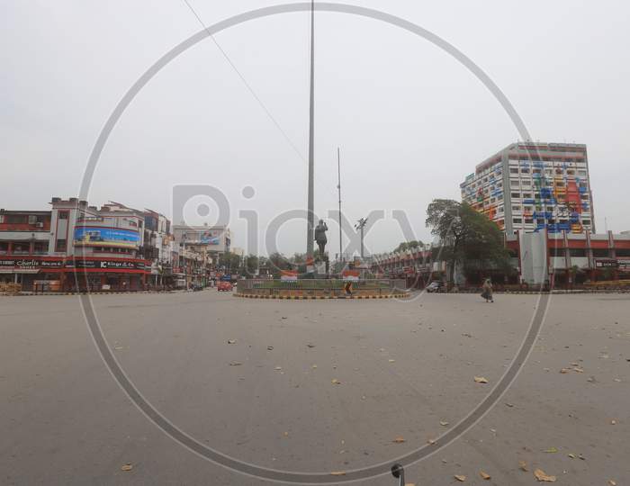 Deserted Roads in Prayagraj During Corona Virus Or COVID 19 Lock Down