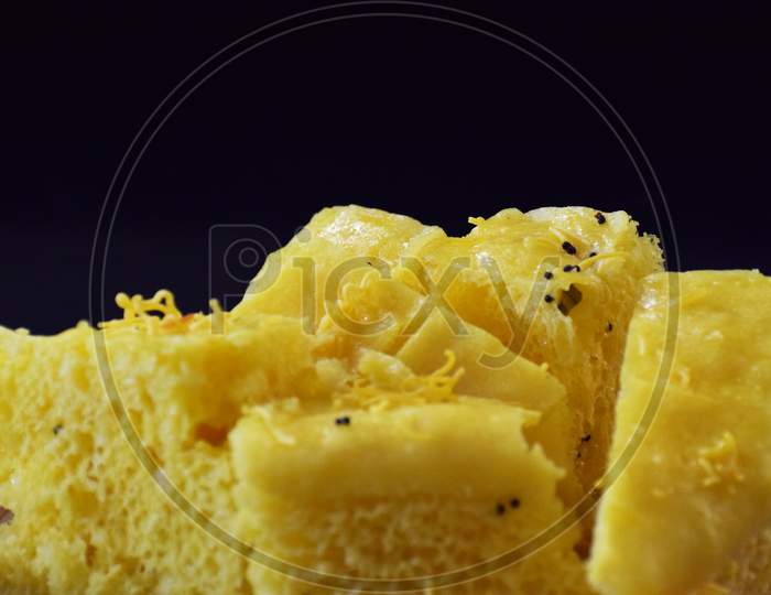 Khaman in black background front and close view