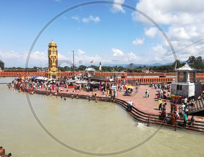 Har Ki Pauri a famous ghat on the banks of the Ganges in Haridwar in the Indian state of Uttarakhand.