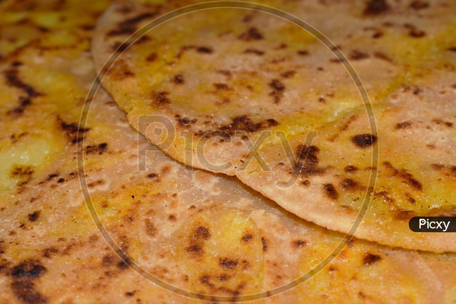 Aloo parantha indian breakfast and dinner