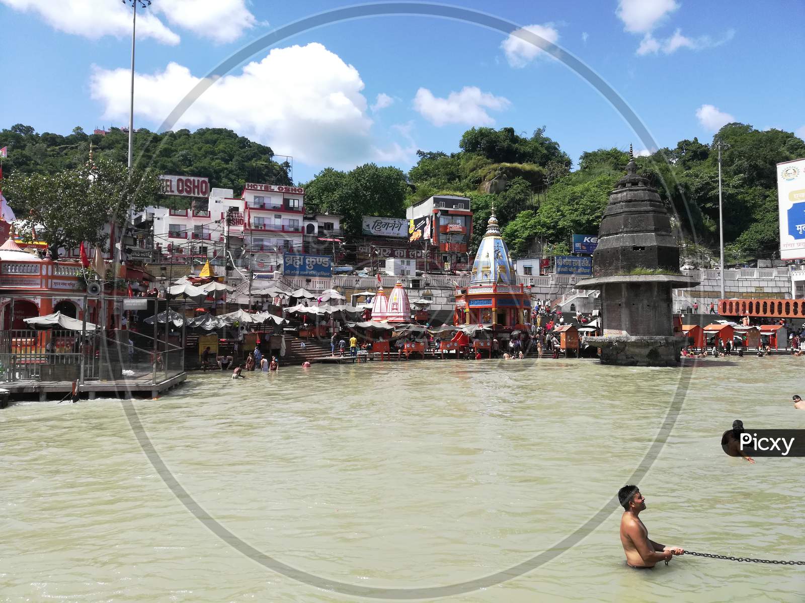 Har ki Pauri ghat of holy town haridwar, at the bank of Ganges.