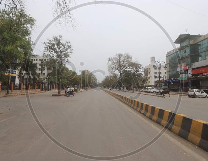 Deserted Roads in Prayagraj During Corona Virus Or COVID 19 Lock Down