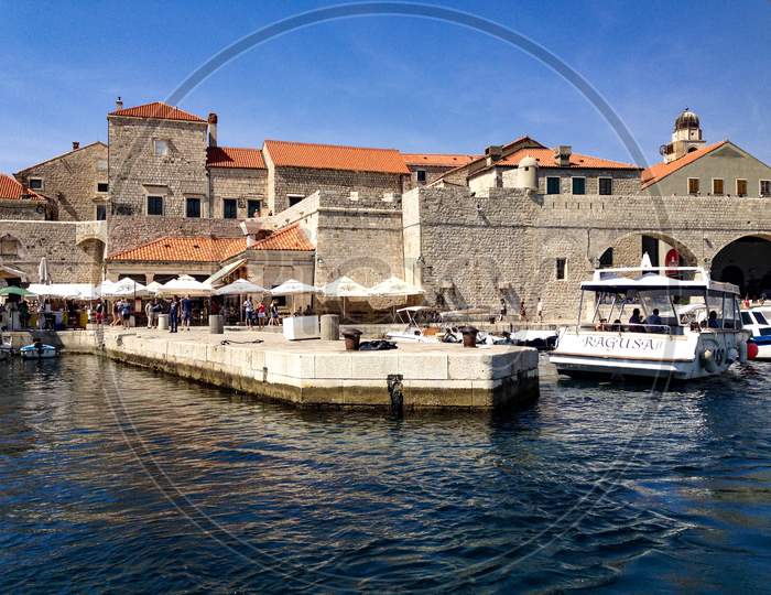 Old town Harbour in Dubrovnik.