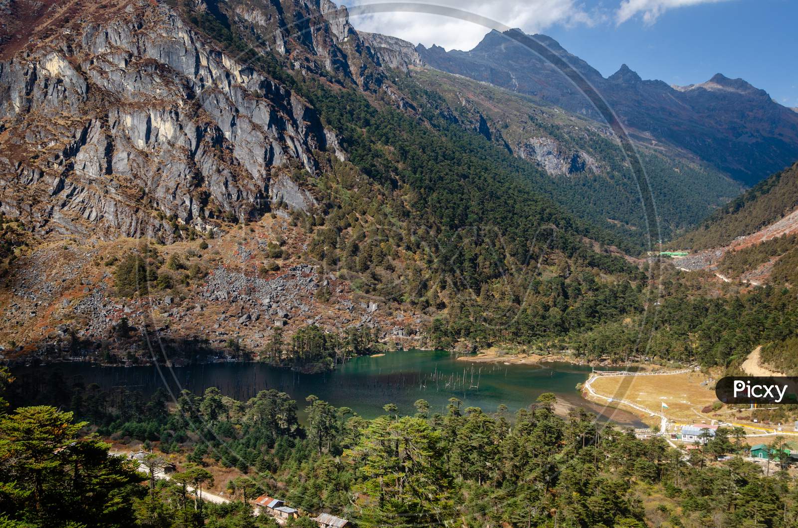 Sangetsar lake in Arunachal Pradesh, India