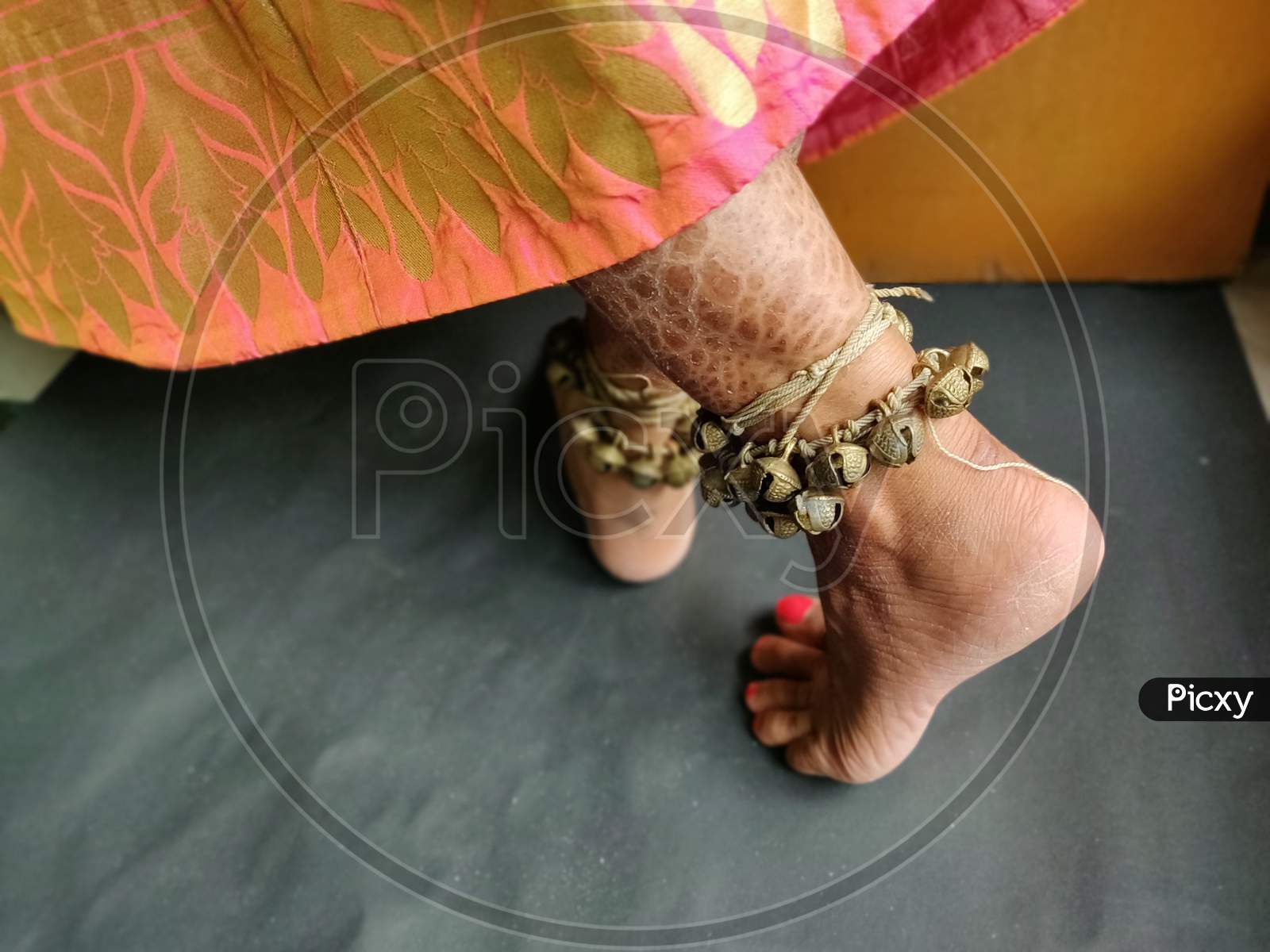Traditional and classical dance wearing anklet bells