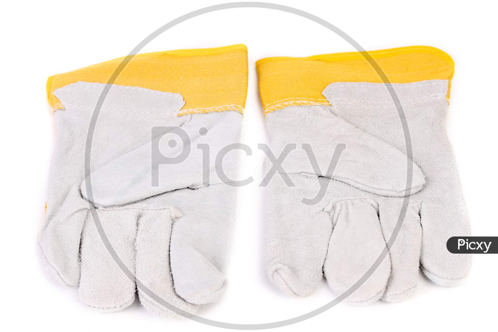 Construction Gloves. Isolated On A White Background.