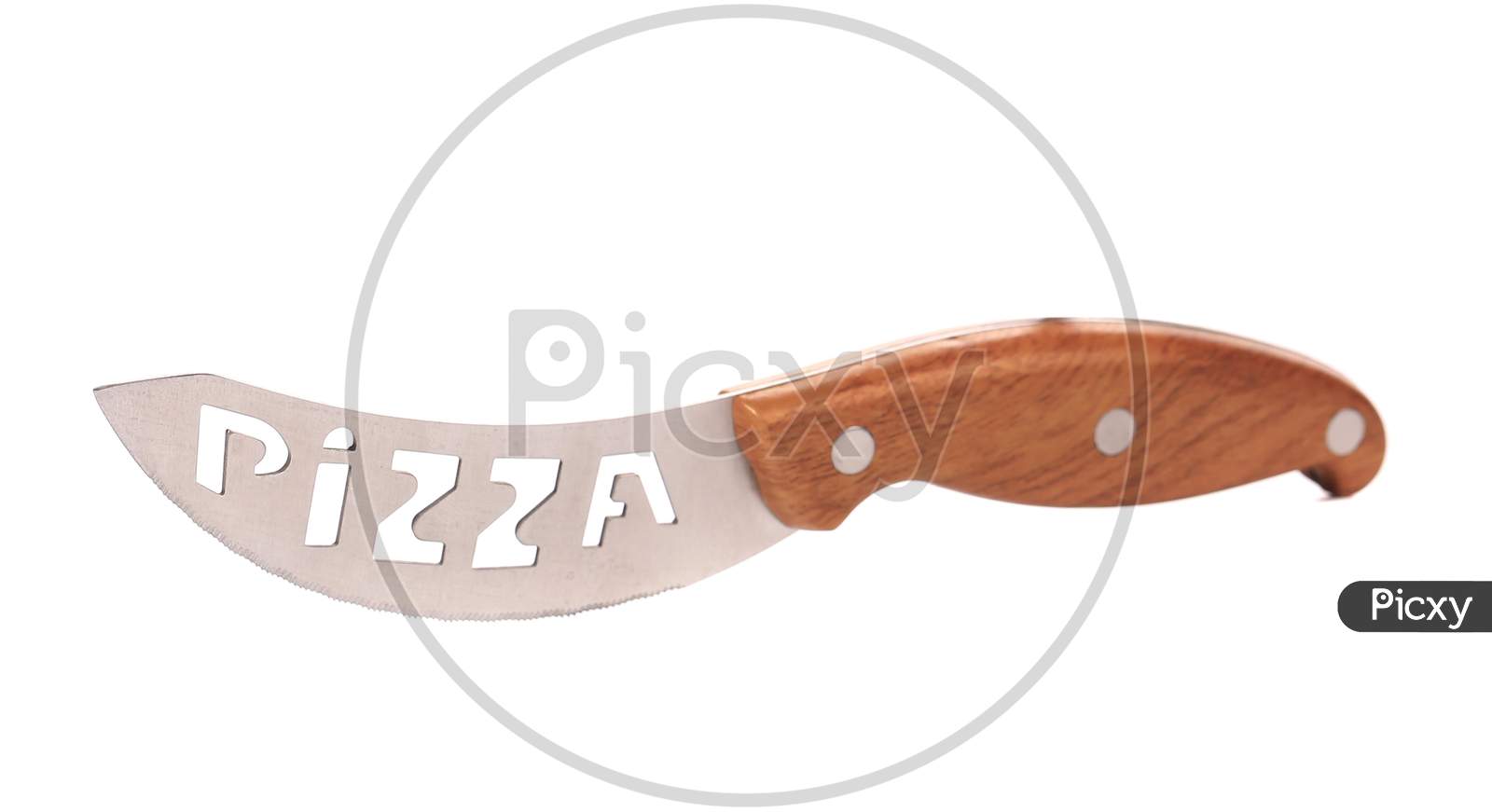 Knife For Cutting Pizza. Isolated On A White Background.