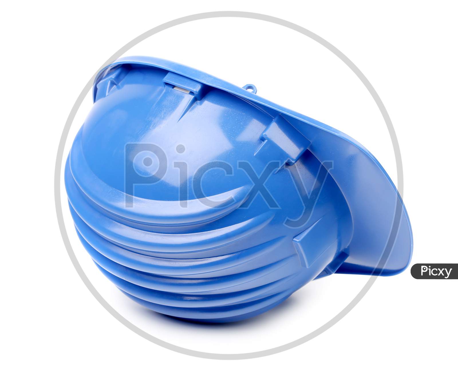 Side View Of Hard Hat. Isolated On A White Background.