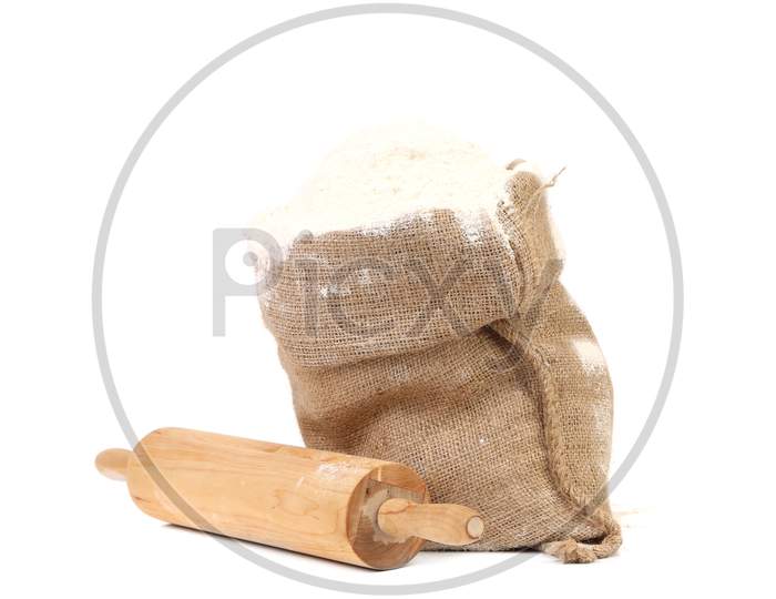 Preparations For Homemade Baking. Isolated On A White Background.