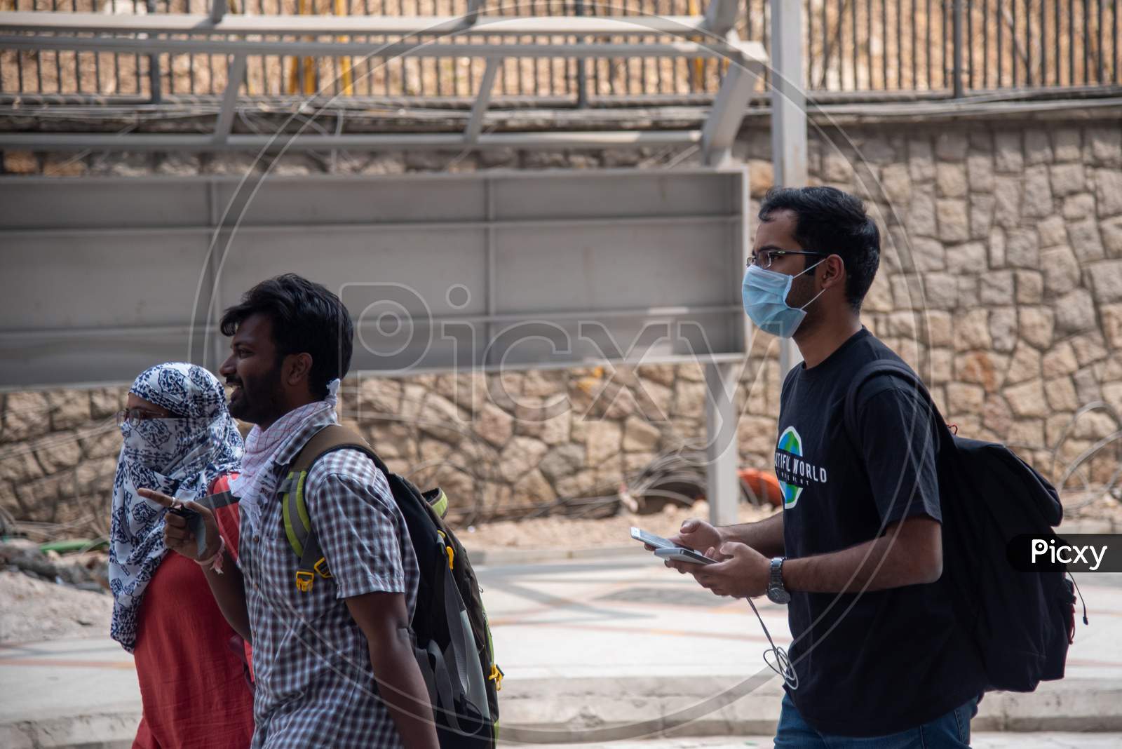 People wear masks as a preventive measure from getting infected of CoVID19, Corona Virus