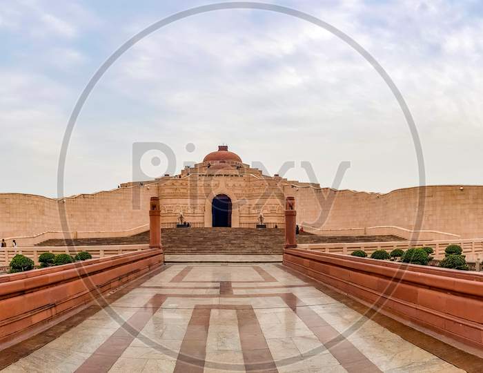 The Ambedkar Memorial Park Of Lucknow. It Is A Massive Area Of Stonework In The City Of Lucknow And A Popular Tourist Attraction.