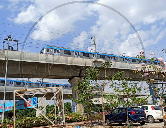 Hyderabad Metro Rail at Miyapur Depo