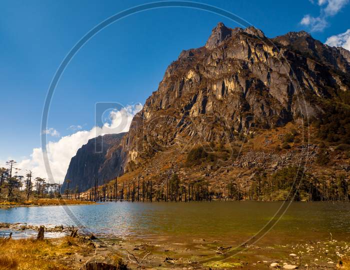 Sangetsar lake in Arunachal