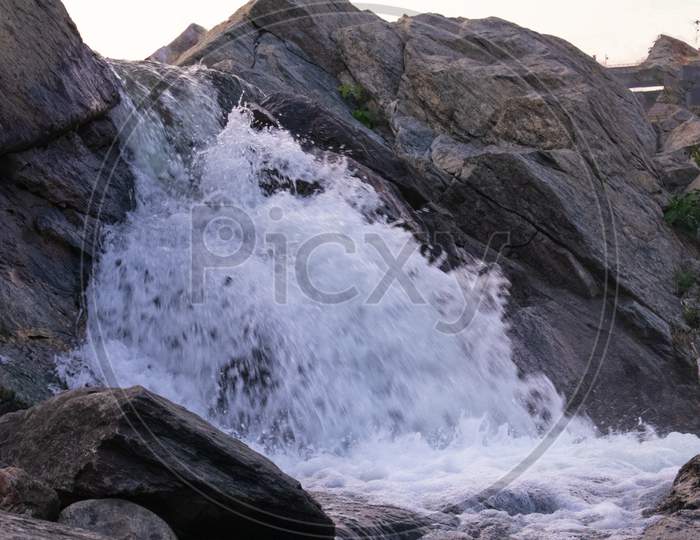 A Small Waterfall In Maithon Dam