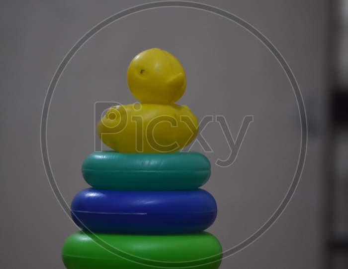 baby toy with blur background