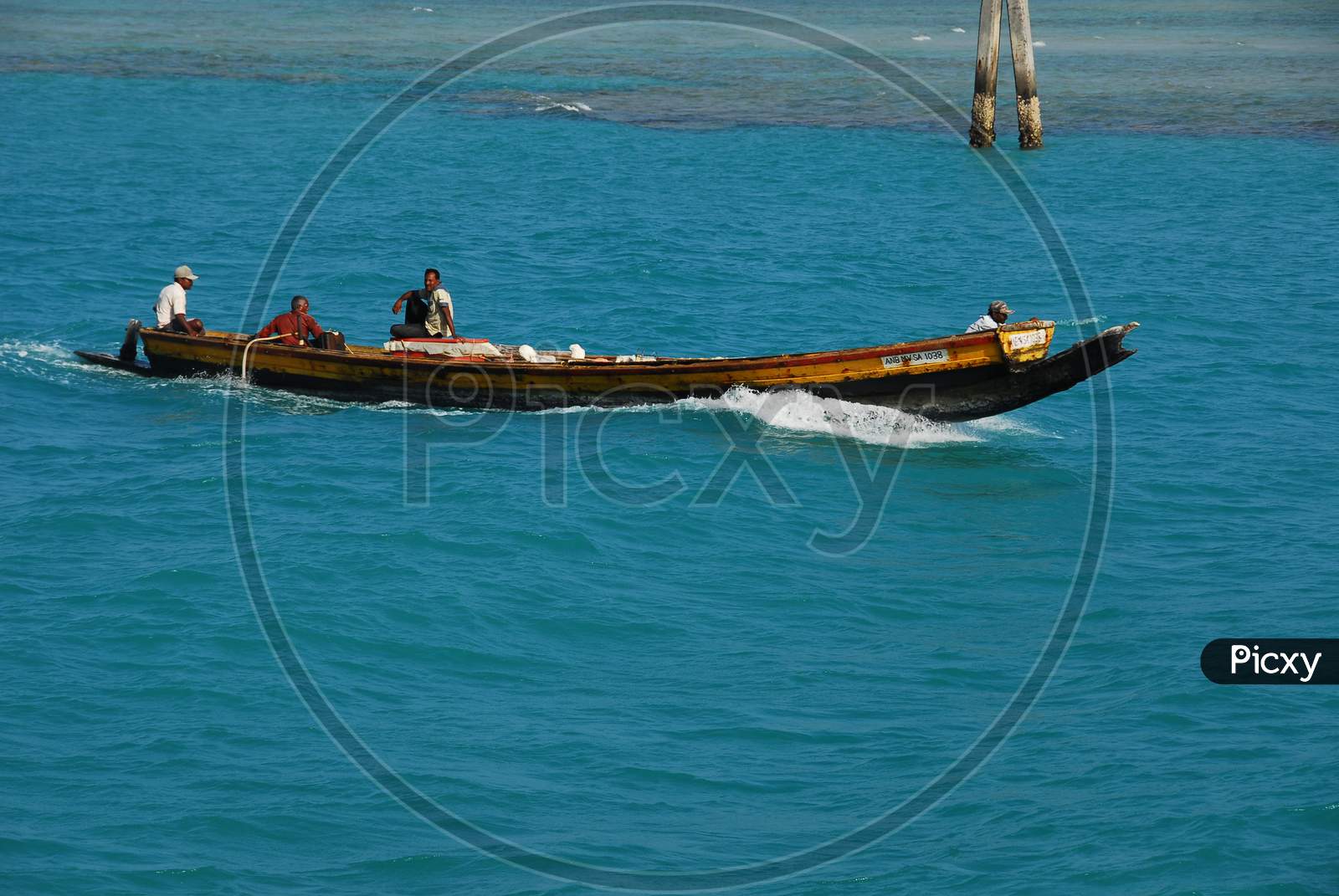 Tourist Boats On Sea Water At Andaman