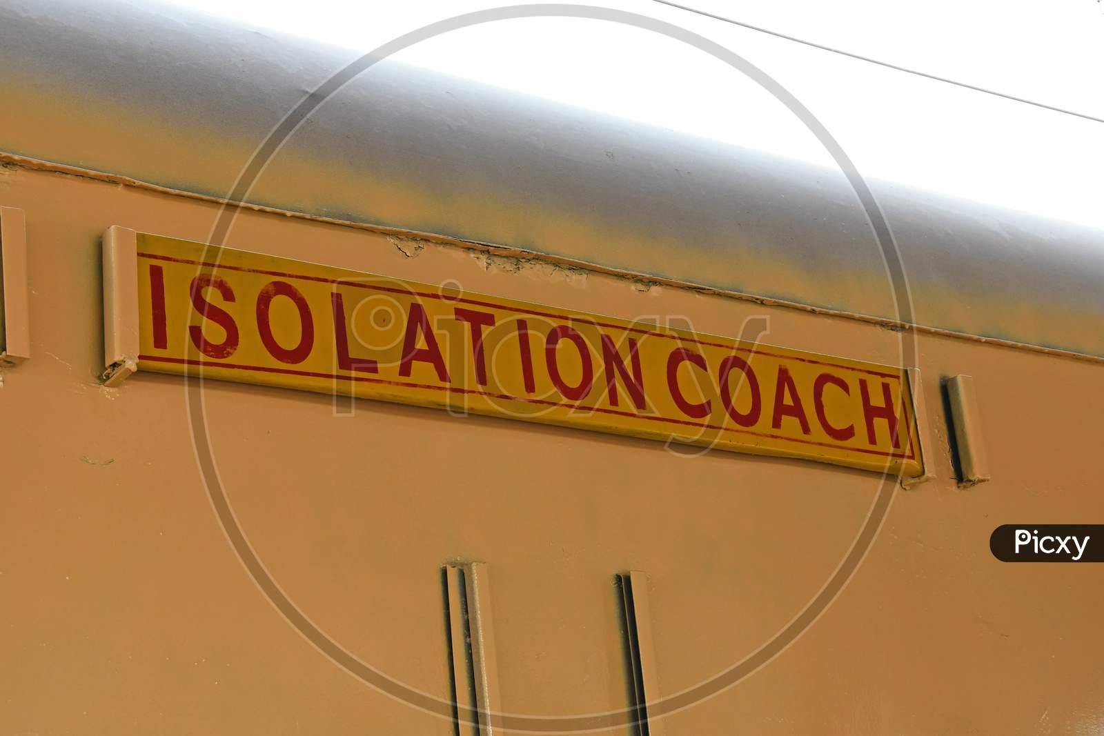 The Railway Department has converted a train coach into an Isolation Coach for patients with suspected Novel coronavirus Covid-19 disease. At Burdwan Junction Railway Station, West Bengal, India.