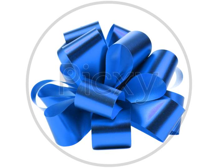 Blue Packaging Band. Isolated On A White Background.