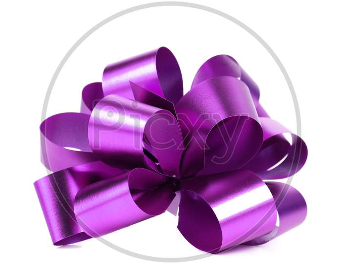 Purple Packaging Band. Isolated On A White Background.