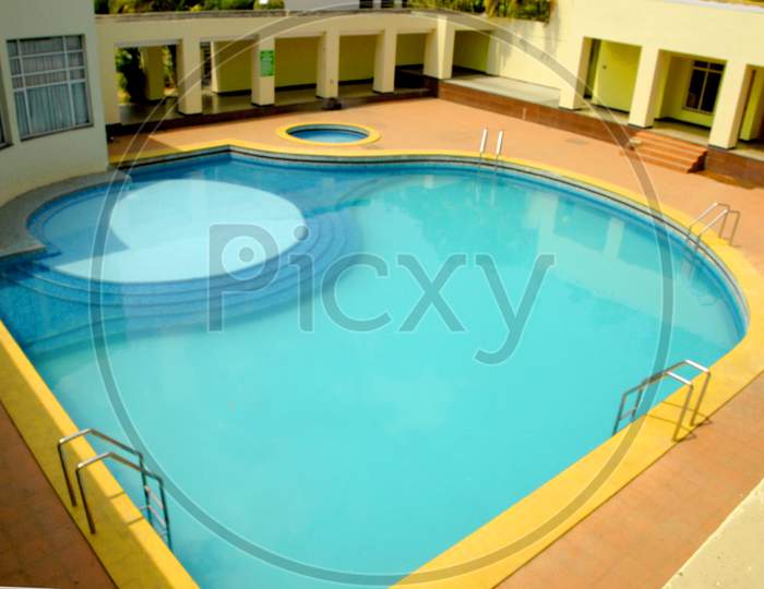 Swimming pool In a Resort At Araku