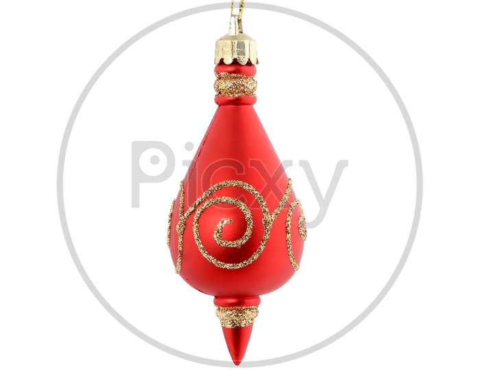 Christmas Decoration For Tree. Isolated On A White Background.