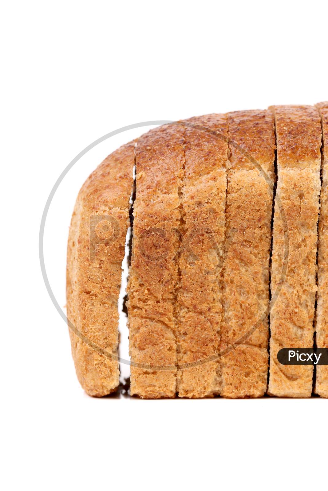 Rye Bread. Isolated On A White Background.