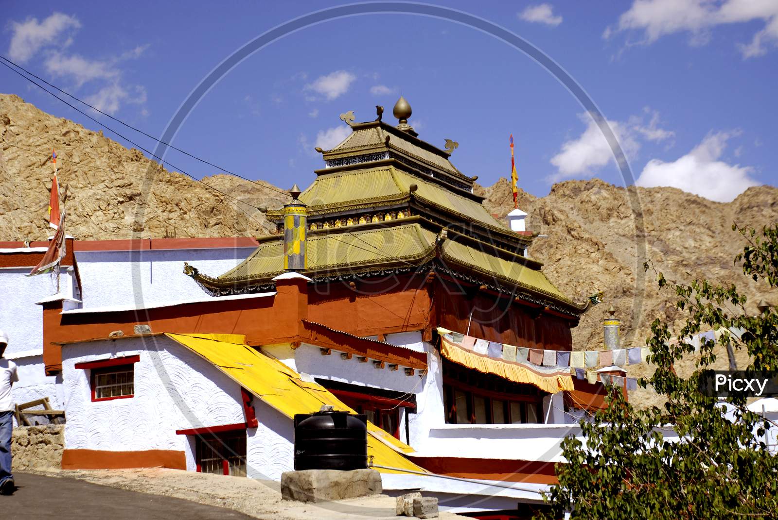 Buddhist Monastery in Ladakh Terrains