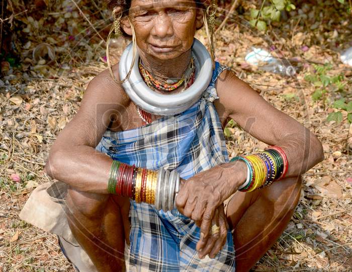 Bonda Tribe Woman In Onaka Delhi