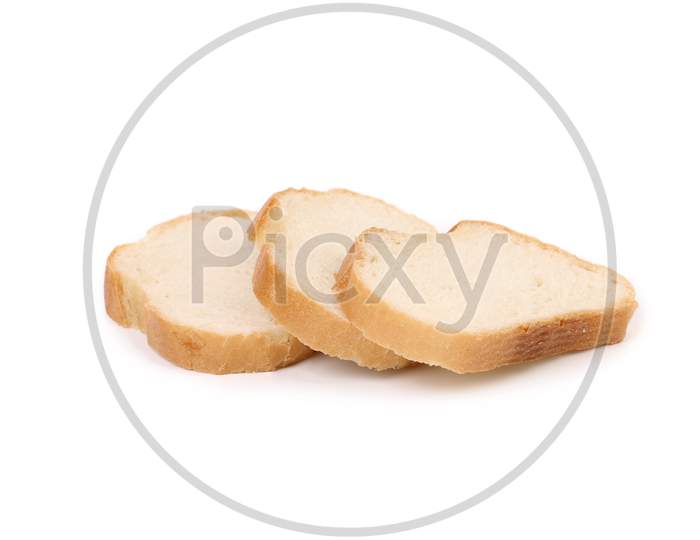 Sliced Brown Bread. Isolated On A White Background.