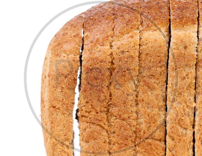 Rye Bread. Isolated On A White Background.