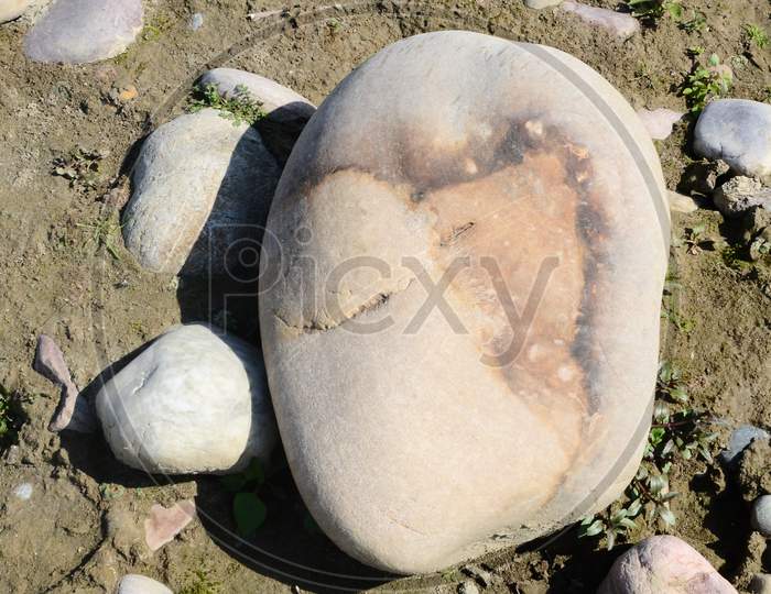 Stones in a River bed